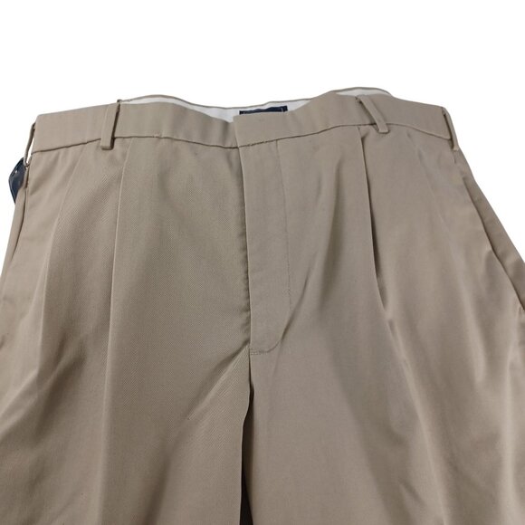 Dockers Casual Relaxed Fit Pleated Preppy Office Pants Men 40x30 Khaki Slacks - Picture 5 of 6